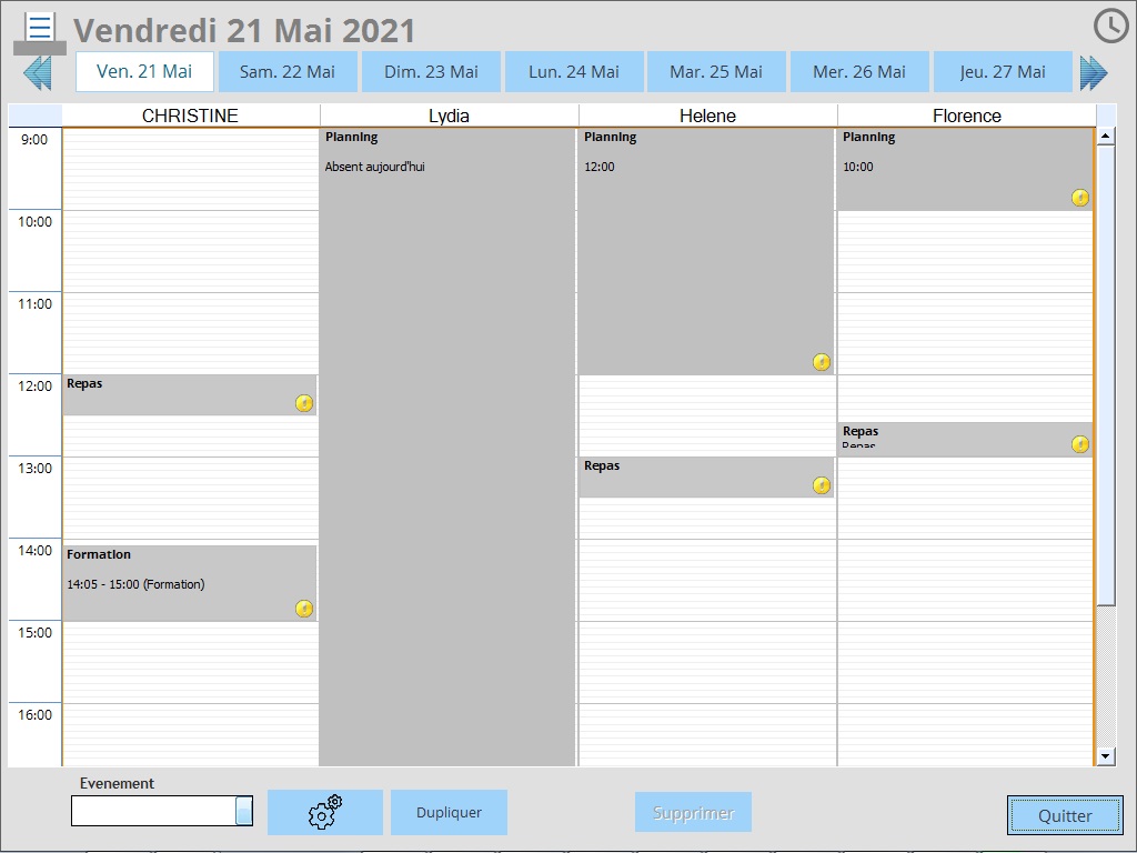 Le plannning
